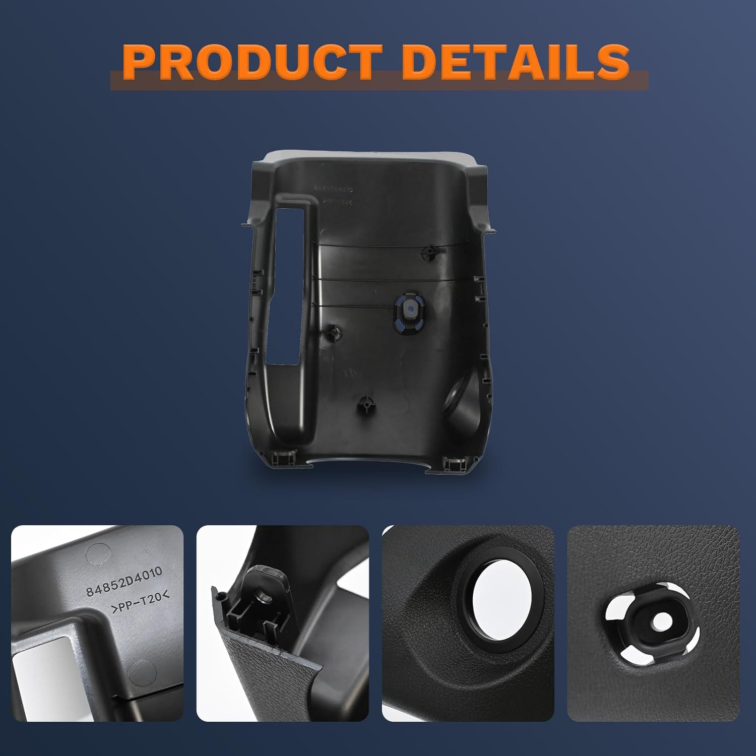 Steering Column Lower Ignition Shroud Compatible with 2016-2020 Kia Optima Replaces 84852-D4010 84852-D4000WK 84852-D4200WK Black Front Driver Side