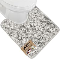 Vista 61 de GORILLA GRIP Alfombra de Baño 44x26, Chenilla Suave Absorbente, Tapetes de Microfibra de Secado Rápido, Respaldo de Goma Lavables Alfombras de Ducha