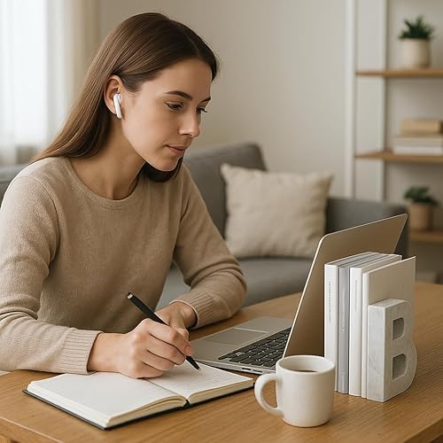 Miniatura 6 de Escultura hecha a mano de mármol natural con letra B, acento decorativo de mármol sólido Taj Mahal para oficina, estantería y decoración del hogar,