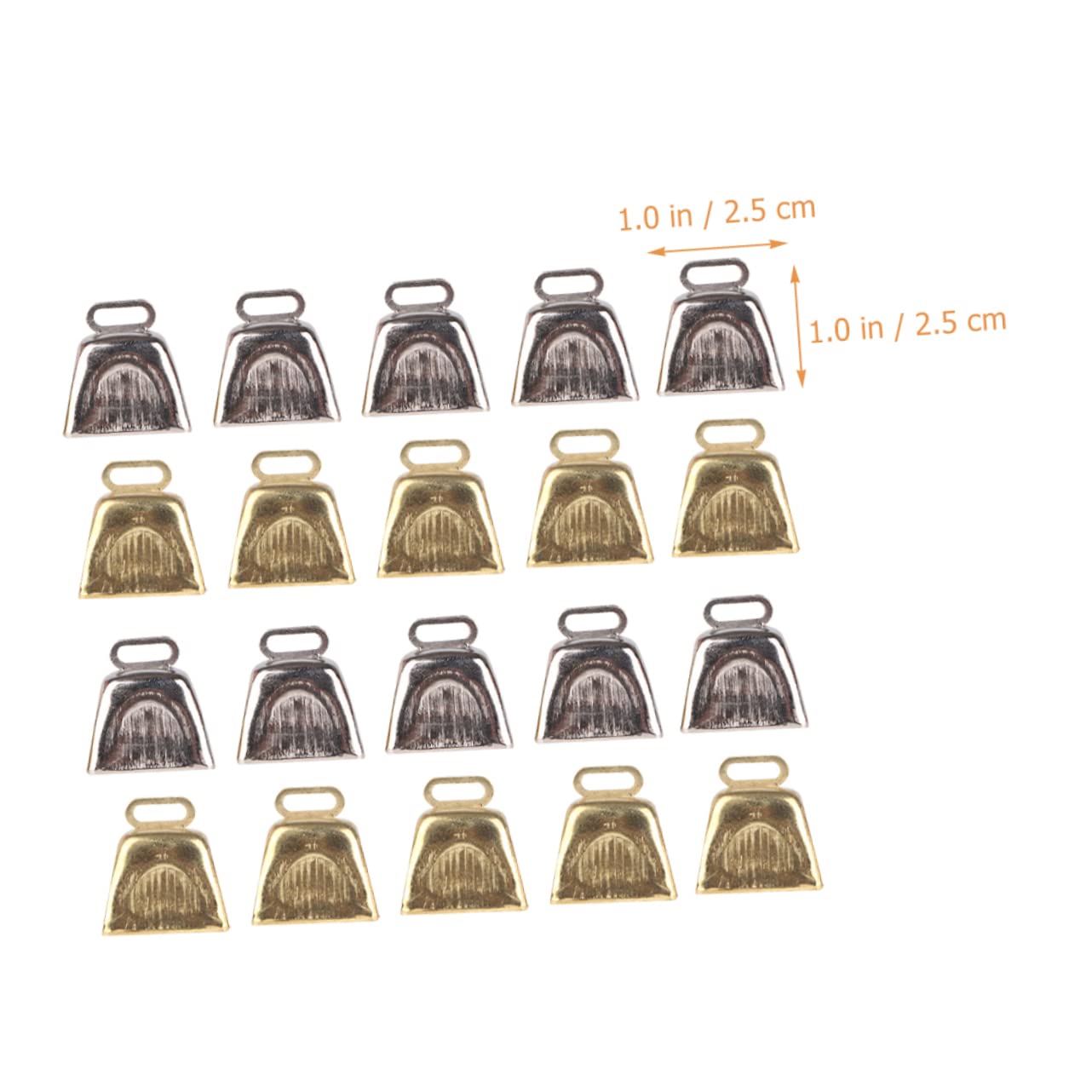 Zerodeko 4 Set Campanaccio Da Mucca Quartetto Mini Campanacci Da Mucca Mini Alberi Di Natale Campanelli Di Natale Campanelli Di Decorativi Per Ornamenti Per Alberi 20 pezzi*4