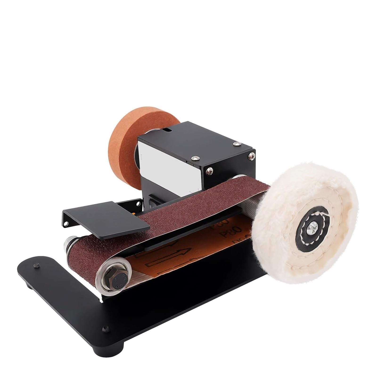 Csdasw 250-3 Stand Belt Sander, Stationary Grinder Adjustable Angle Electric Belt Sander With Sanding Belts Jewellery Diy