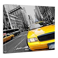 Lindo ニューヨークタクシー壁掛けアート Amazon.co.jp: Lindo chico 60cm × 60cm new york タクシー NY