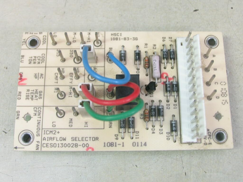 Replacement for Carrier Bryant 1081-1 CESO130028-00 Airflow Selector Circuit Board ICM2+ OEM