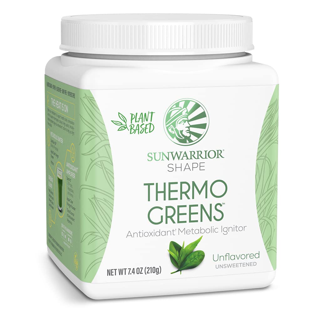 Keto Thermo Greens Powder for Men & Women Spirulina with Real Vegetables & Apple Cider Gluten Free Supergreens Metabolism Booster | Organic Shape Thermo Greens Unflavored 210g 30 SRV