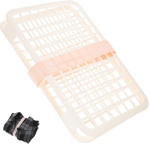 Angoily Carpeta plegable de ropa para armario, 5 piezas, carpeta de ropa apilable, carpeta de lavandería para suéter, camiseta, pantalones, toallas,