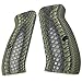 Cool Hand G10 Grips for CZ 75/85 Compact, CZ P-01, P100, C100, T100, PCR, CZ 75 D, Gun Grips Screws Included, Snake Scale Texture (OD/BLK)