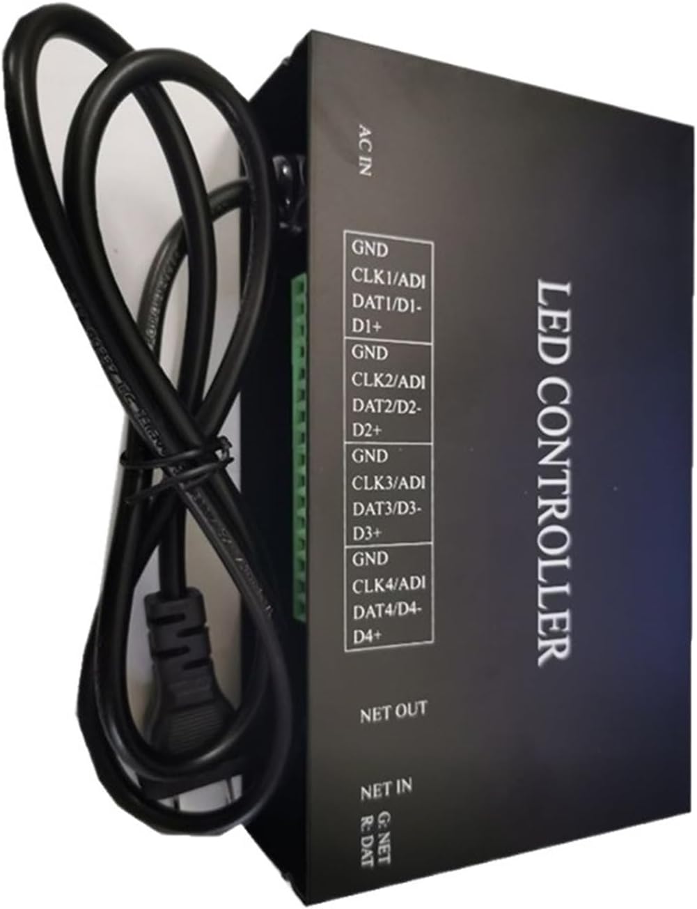 110V-220V AC Artnet Ethernet to SPI Pixel Controller 4 Ports 4096 Pixel h802ra Supports MADRIX Jinx Suitable for WS2811