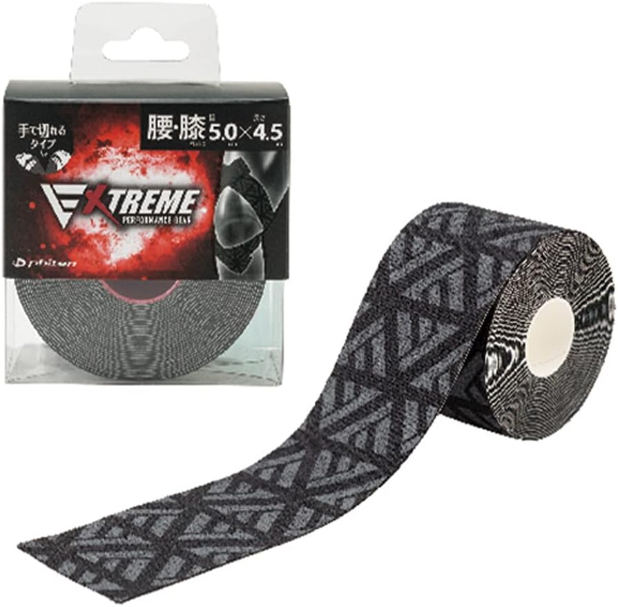 Phiten Metax tape EXTREME roll type 5.0cmX4.5m black