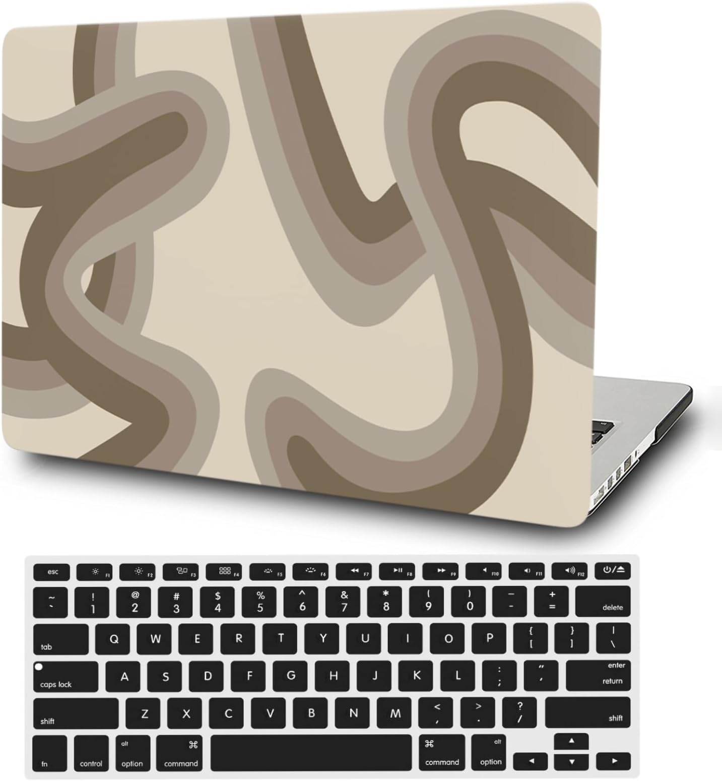 Hard Cover Compatible with MacBook Pro 13 Inch Case 2015 2014 2013 2012 Model A1502 A1425 with Retina Display, Protective Plastic Hard Shell Case & Keyboard Cover Skin, Khaki