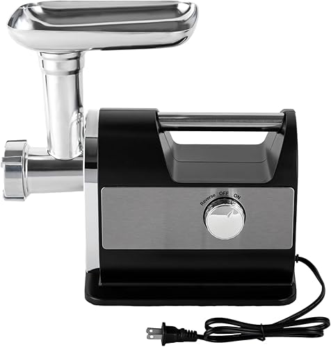 Miniatura 7 de Picadora de carne eléctrica de 110 V 800 W, picadora de carne resistente, máquina de relleno de salchichas, molinillo de alimentos de acero