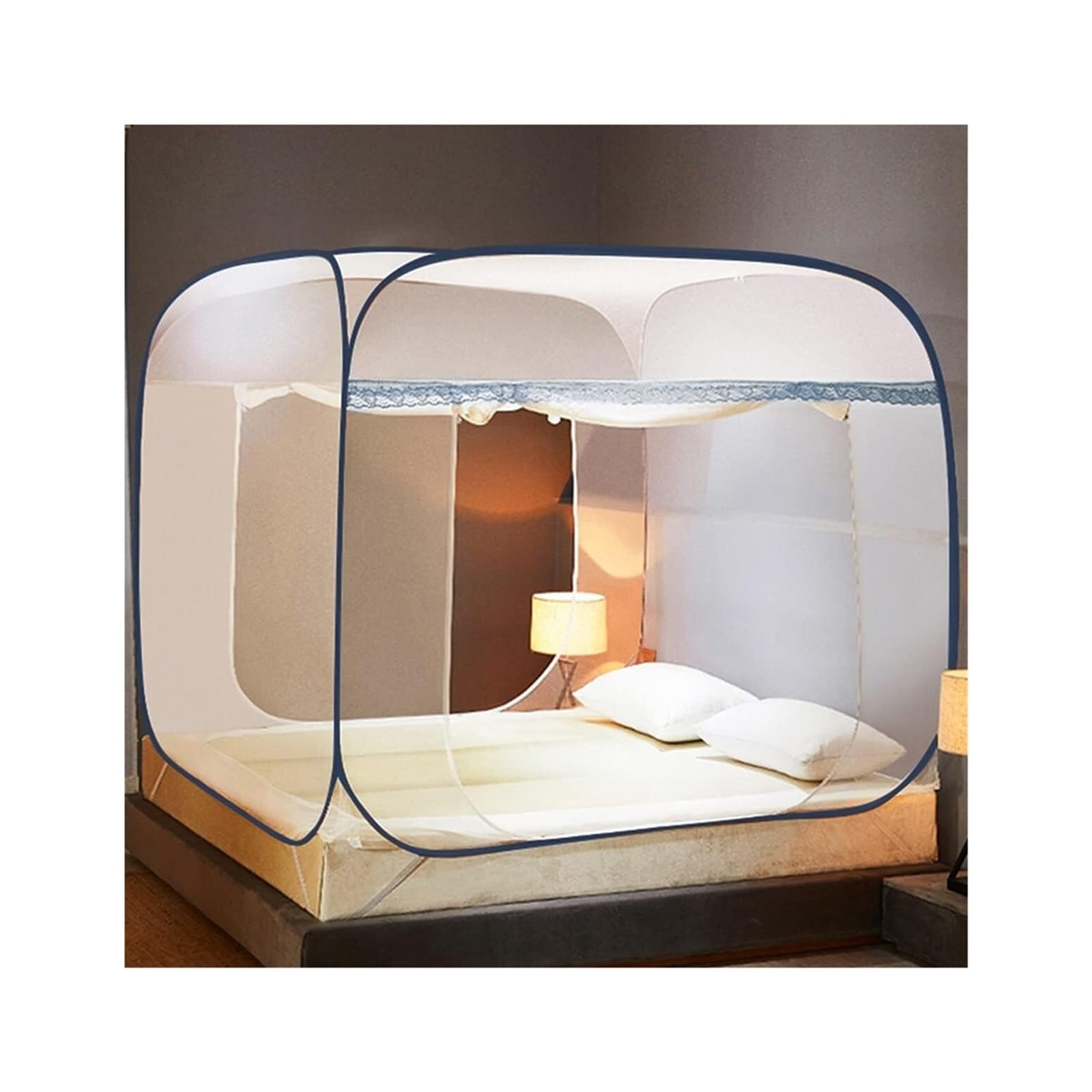 Mosquitera plegable portátil para cama ideal en viajes y acampadas