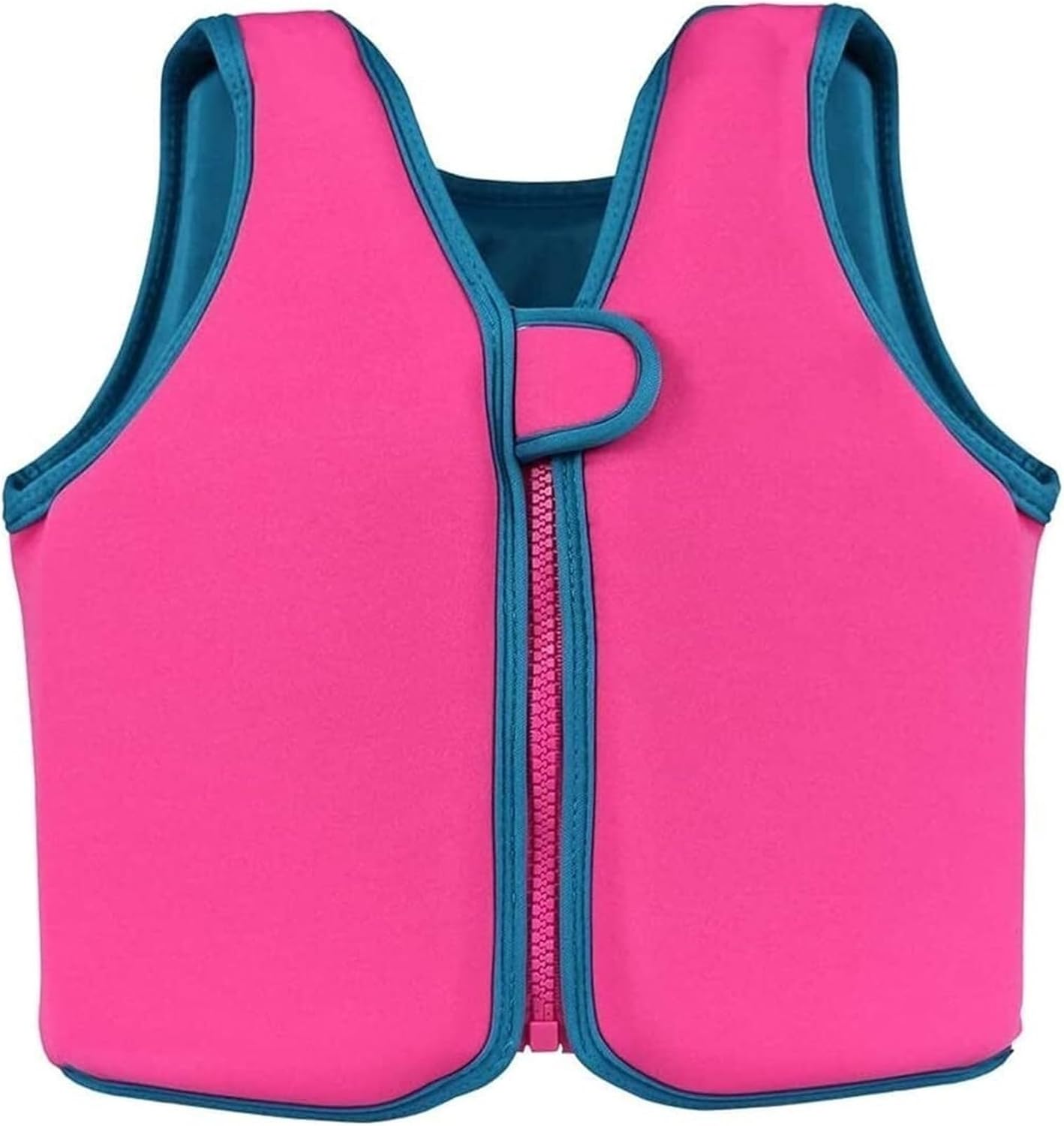Kids Swimming Vest with Zipped, Neoprene Swim Vest Flotation Aid Ideal for Boys Girls(Orange,M (3-4 Ans))