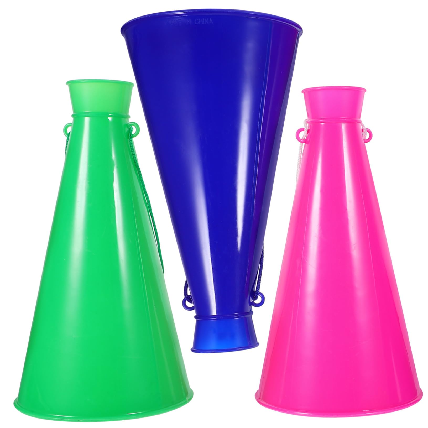 balacoo 3Pcs Trumpets Fun Plastic Cheering Horns for Sports Events Parties and Musical Play Material for Creative Learning and Entertainment