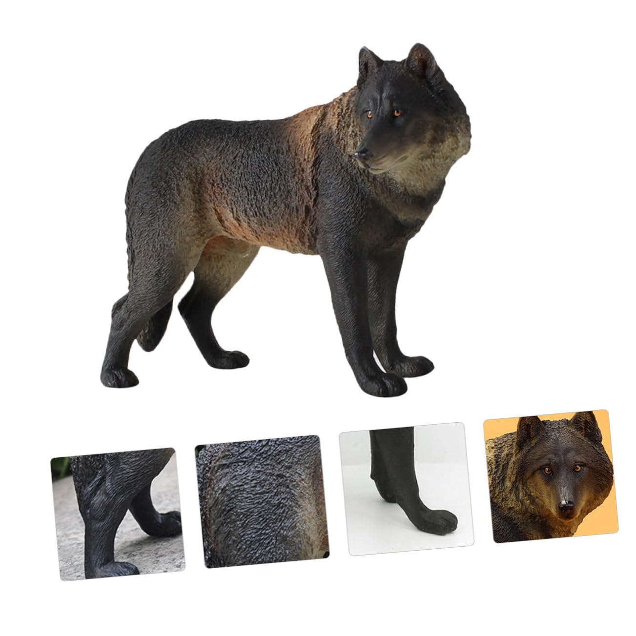 Figura de Animal Salvaje Realista 1 Pieza PVC Negro para Niños