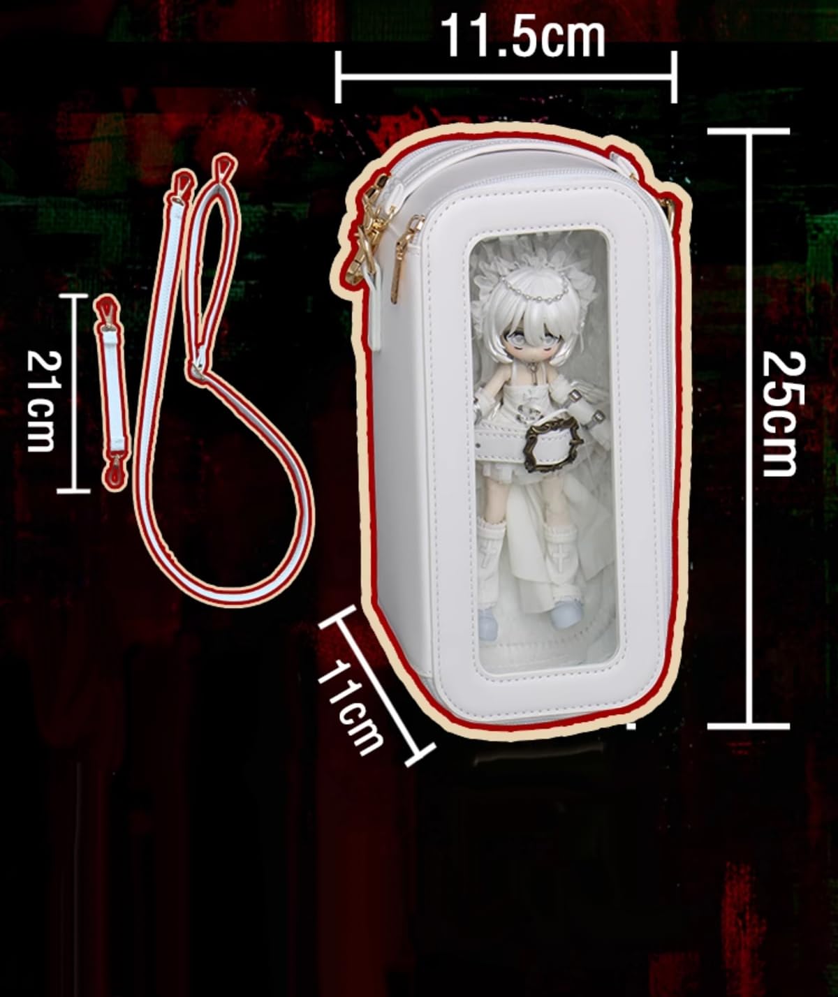 Amazon.co.jp: 2WAY 1/12ドールバック ディスプレイバッグ 収納ケース