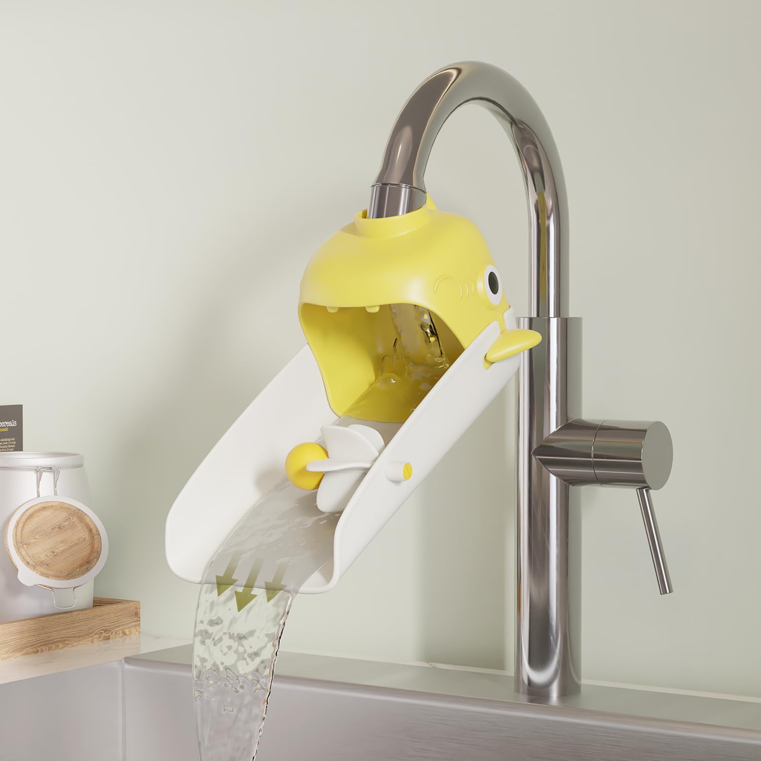 Lifelong Cuppy Baby Faucet Extender for Wash Basin | Silicone Tap Extender for Kids | Sink Faucet Wash Extension | Basin Border & Faucet Wash Sink Extender | Faucet Extender for Easy Hand Washing