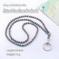 Vista 9 de Cordón para mujer, cordones con cuentas para tarjetas de identificación, soporte para profesores, llavero y correa para collar para mujeres y niñas