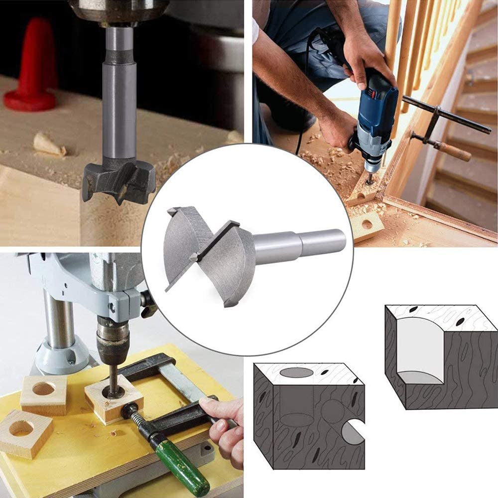 Boxonly Woodworking Hole Opener Positioning Drill Bit 25mm Forstner Drill Bits Tungsten Carbide Wood Hole Saw Hinge Drilling Bit Cutter - Image 2