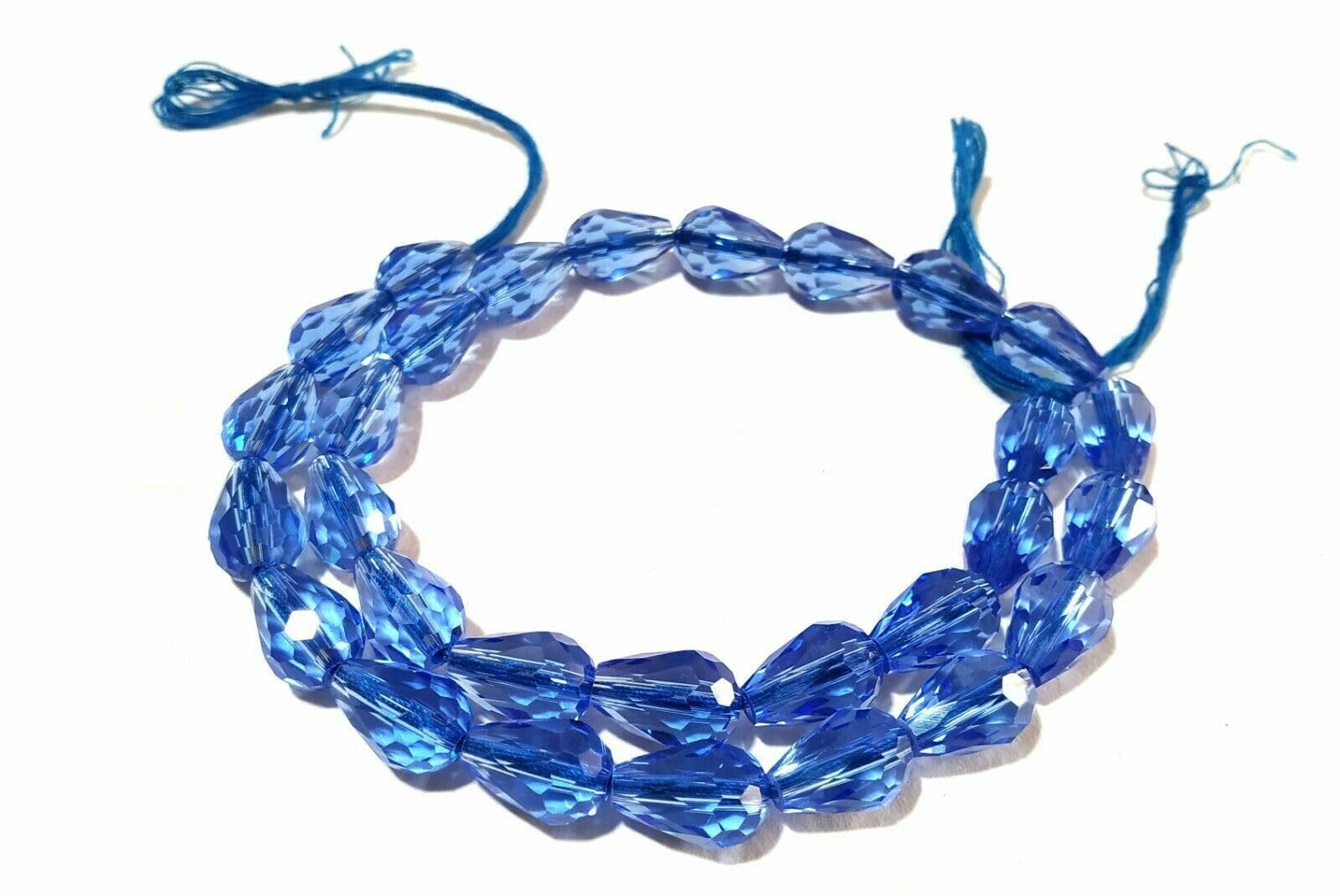 Perles en quartz hydro tanzanite en larme 8x12mm pour la création de bijoux DIY