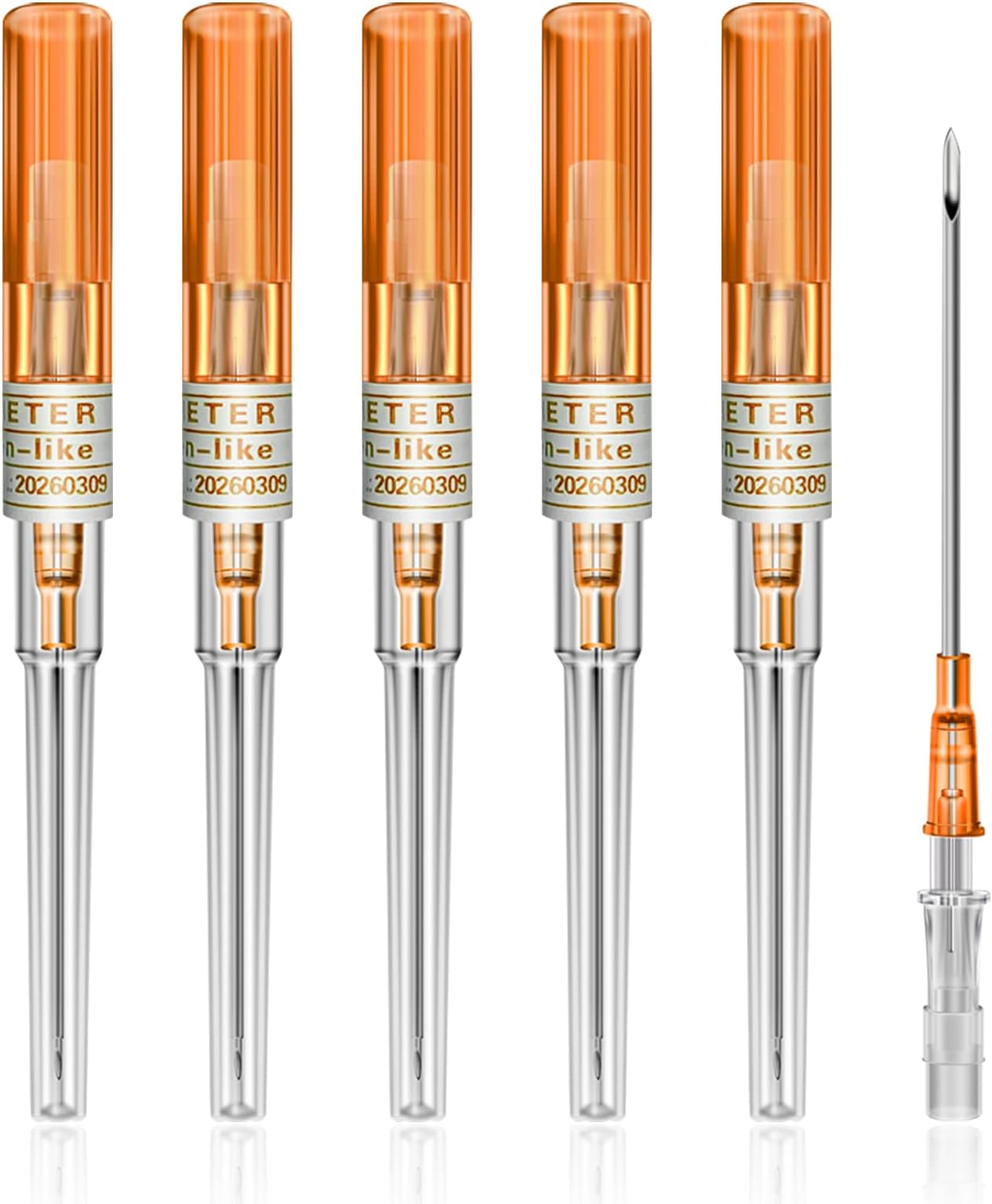 ComboFix Catheter Piercing Needles 6pcs 14G Gauge IV Catheter Needles for Ear, Nose, Belly, Navel, Nipple Piercing Kit