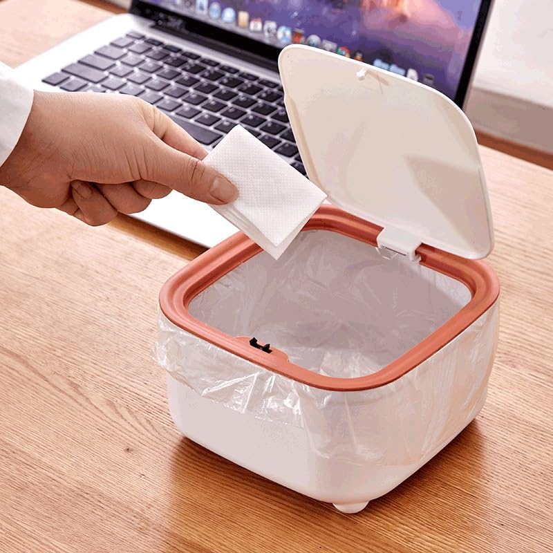Poubelle de bureau à pression pour cacher vos petits déchets de table