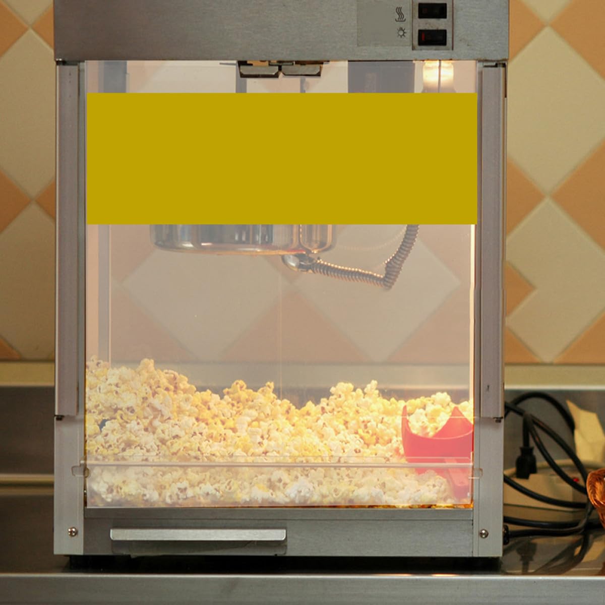 jojofuny Ersatzteil für Kommerzielle Popcornmaschine Pvc Türpaneele 2 Stück Links und Rechts Schutz für Gewerbliche Popcorn Zubehör Einfache Wartung 36,3x21,5cm