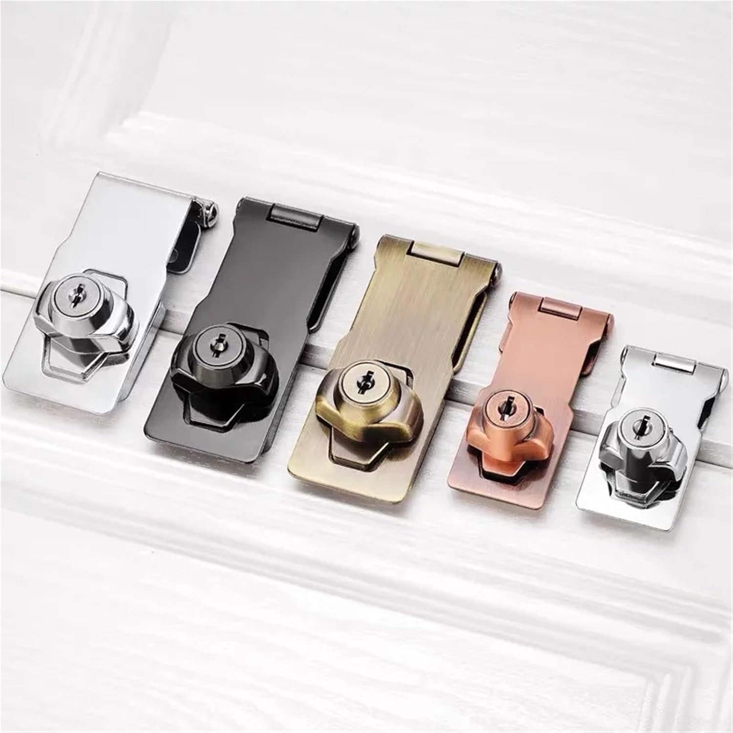 Drawer Letter Box Locker Double Door Cabinet Lock with Screw 1Pcs(2.5inch-red Bronze)