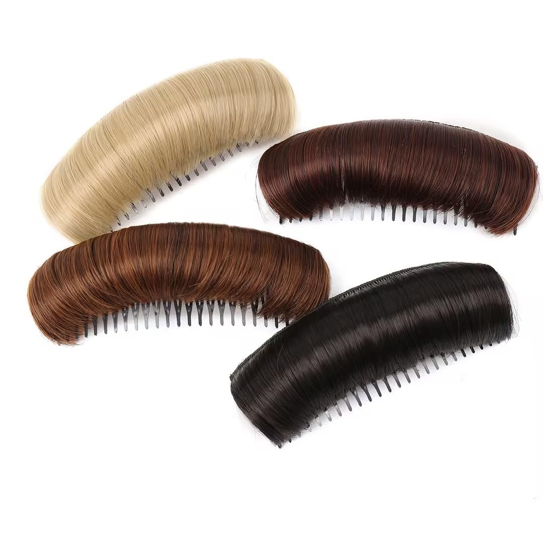 Gold Invisible Fluffy Hair Pad, Hair Bun Invisible False Clip, Princess Styling Increased Pad, Thickening For Women Daily Use Accessories