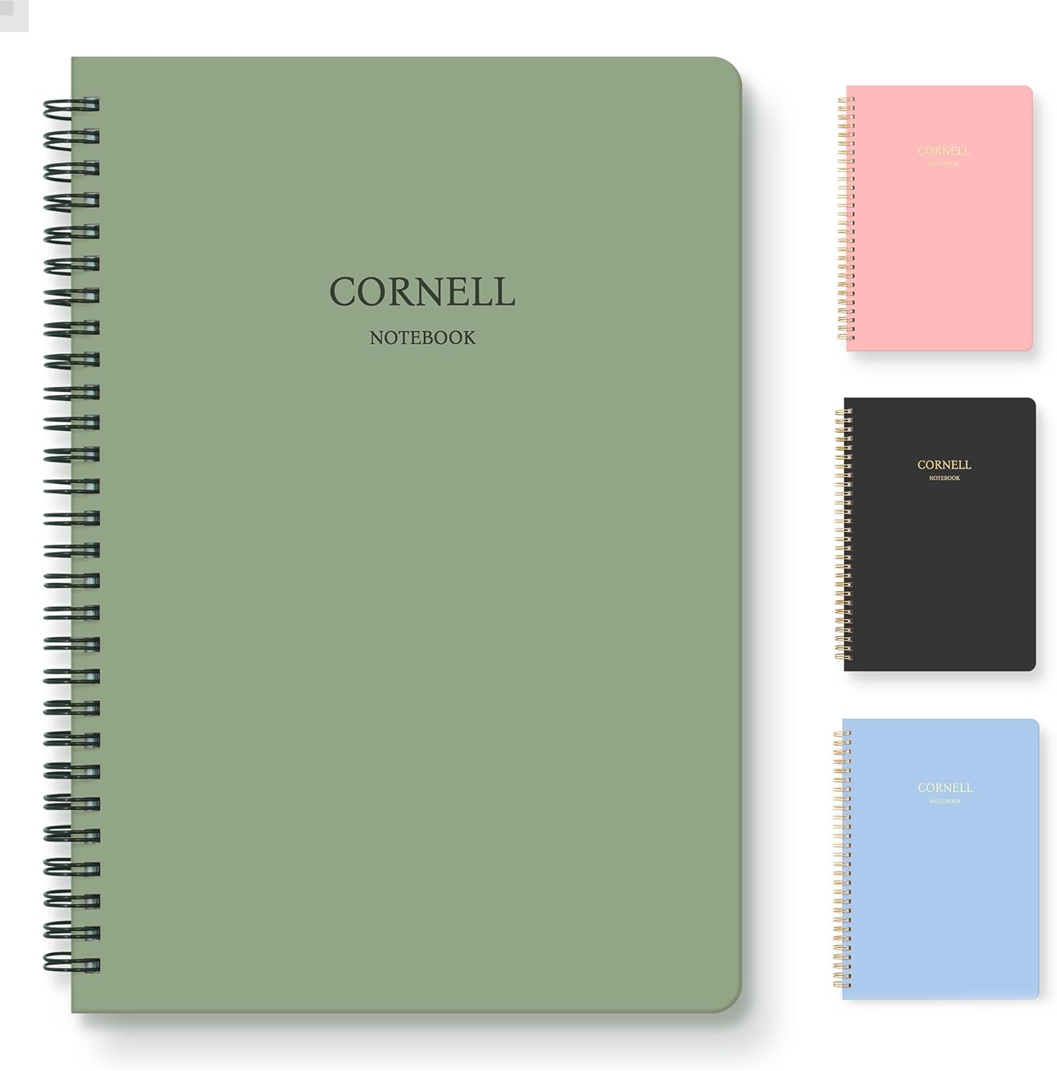 Hardcover Cornell Notes Notebook for Note Taking, 7.2” x 10”