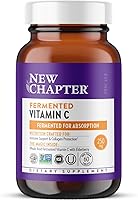 Vista 1 de New Chapter Vitamina C + saúco con vitamina C fermentada, hierbas integrales + protección de colágeno, 60 unidades (paquete de 1)
