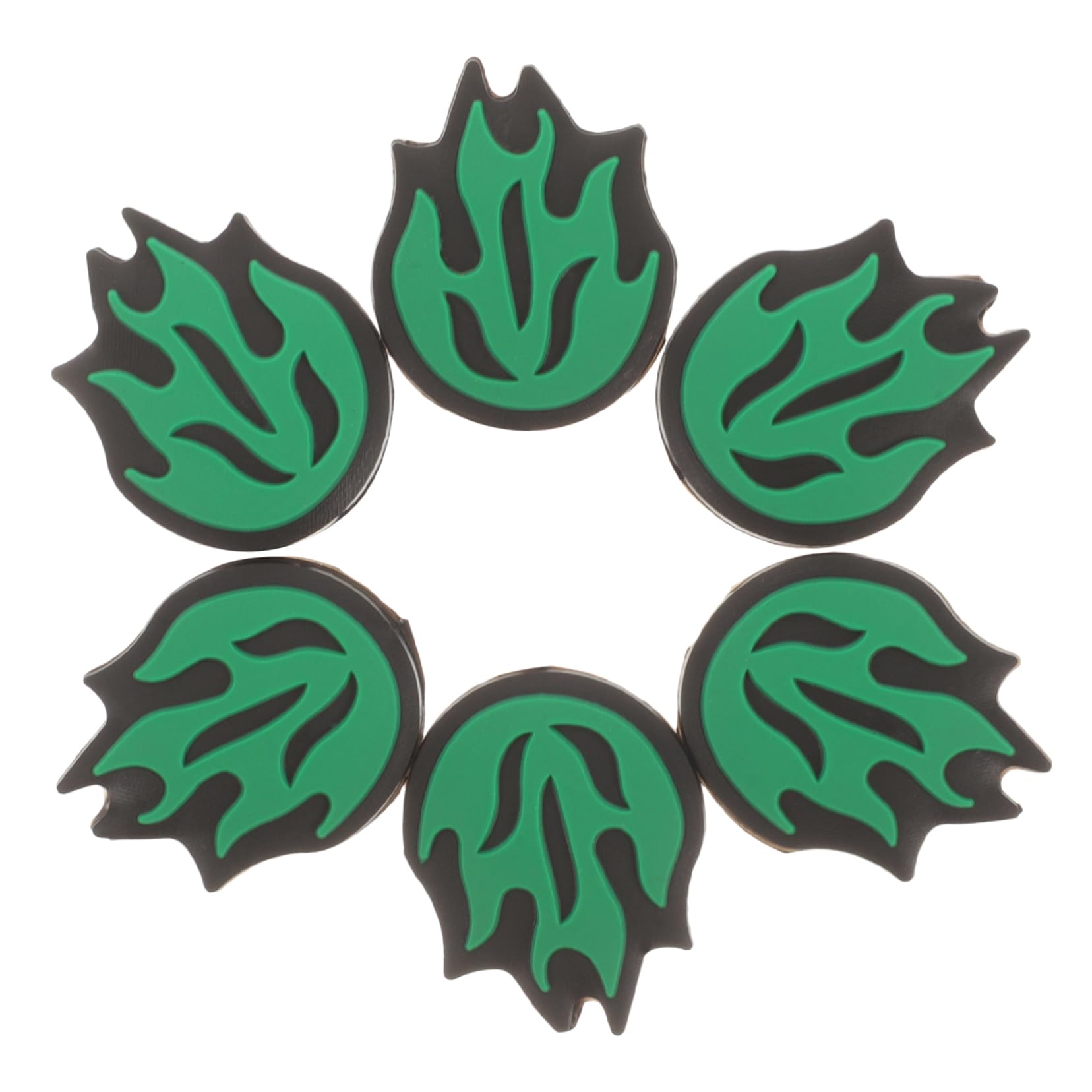 Abaodam 6Pcs Fire Shaped Silicone Tennis Racket Dampeners Lightweight Vibration Absorbers for Enhanced Control and Comfort Compatible with Various Racket