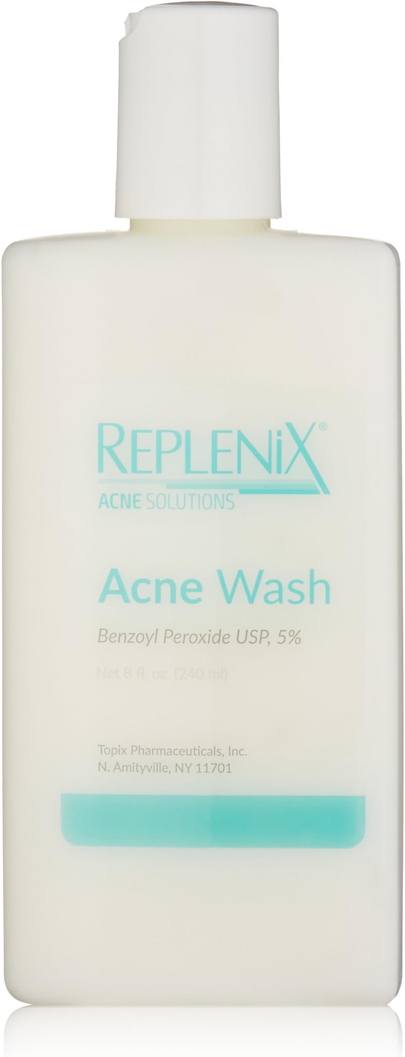 Replenix Acne Solutions Acne Wash Benzoyl Peroxide USP 5%, 8 Fl oz