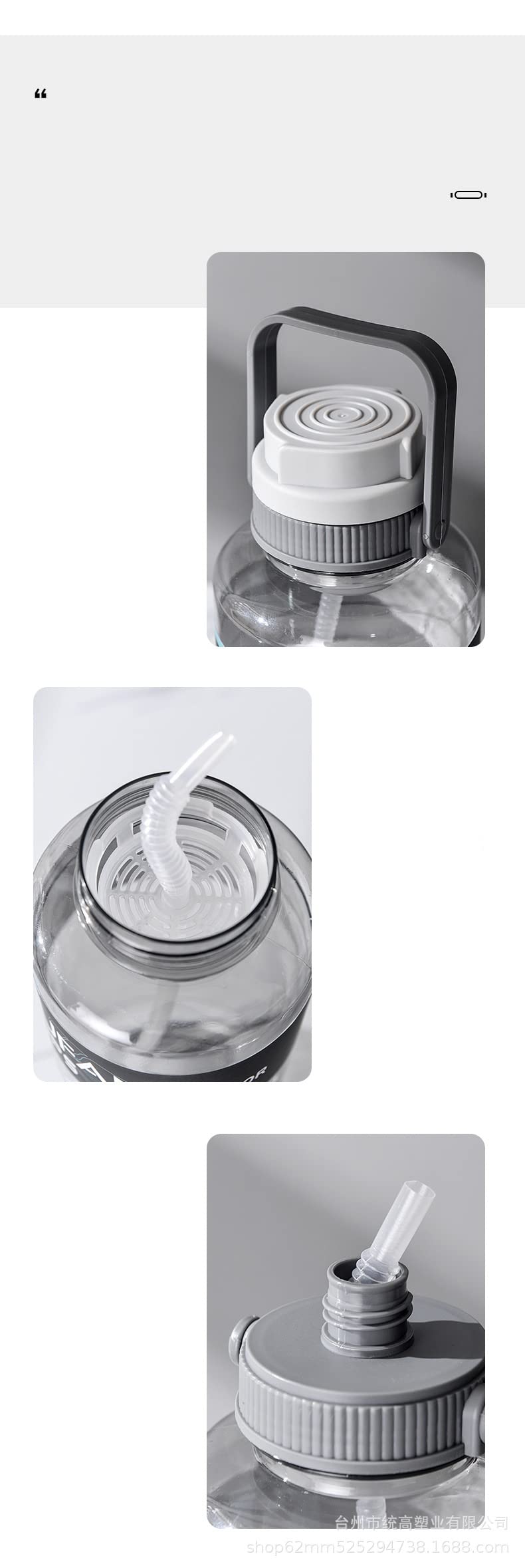 3L Gym Water Bottle - Leakproof & Portable -2