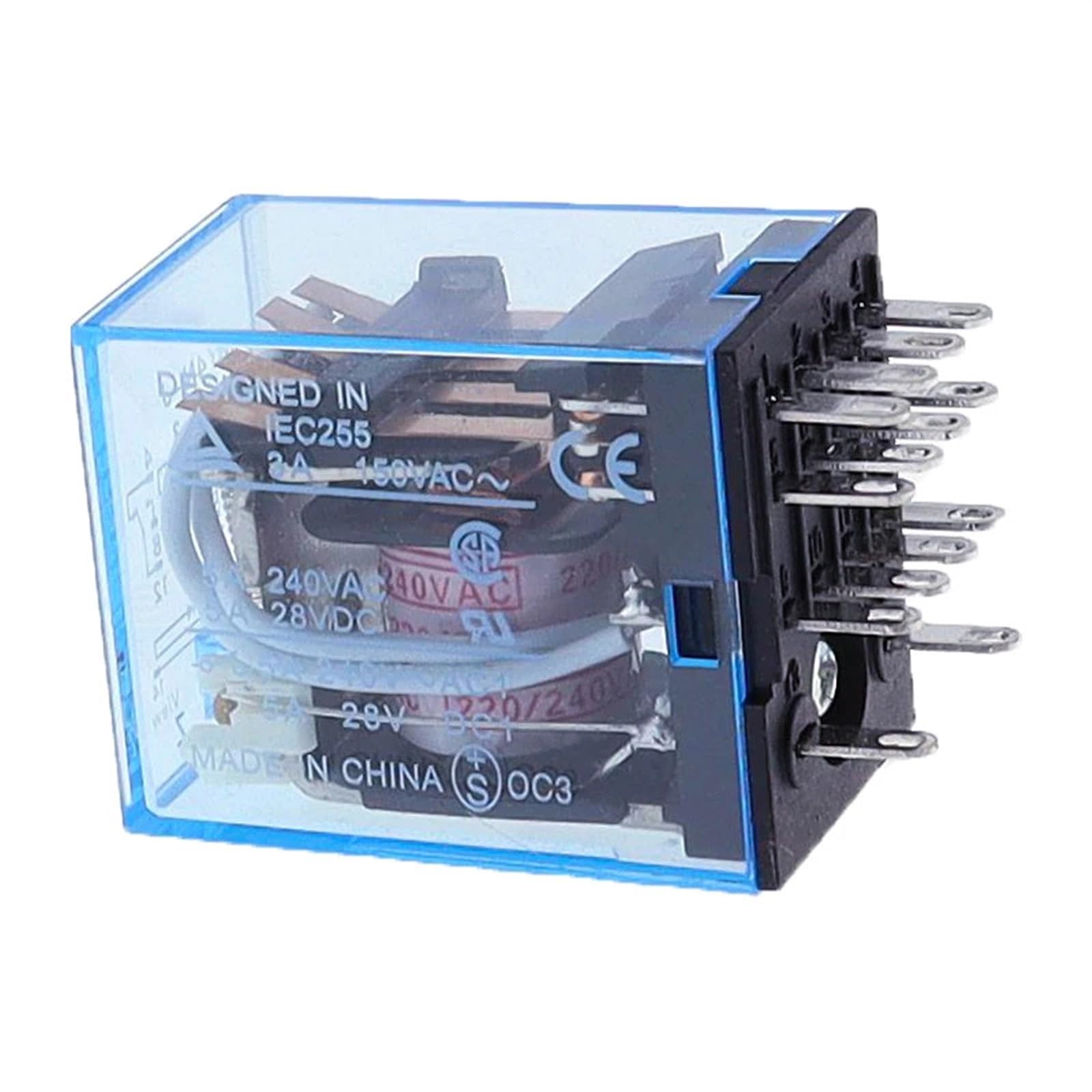 Relé interruptor MY4 para solucionar fallos de maniobra en sistemas de AC 12V 7