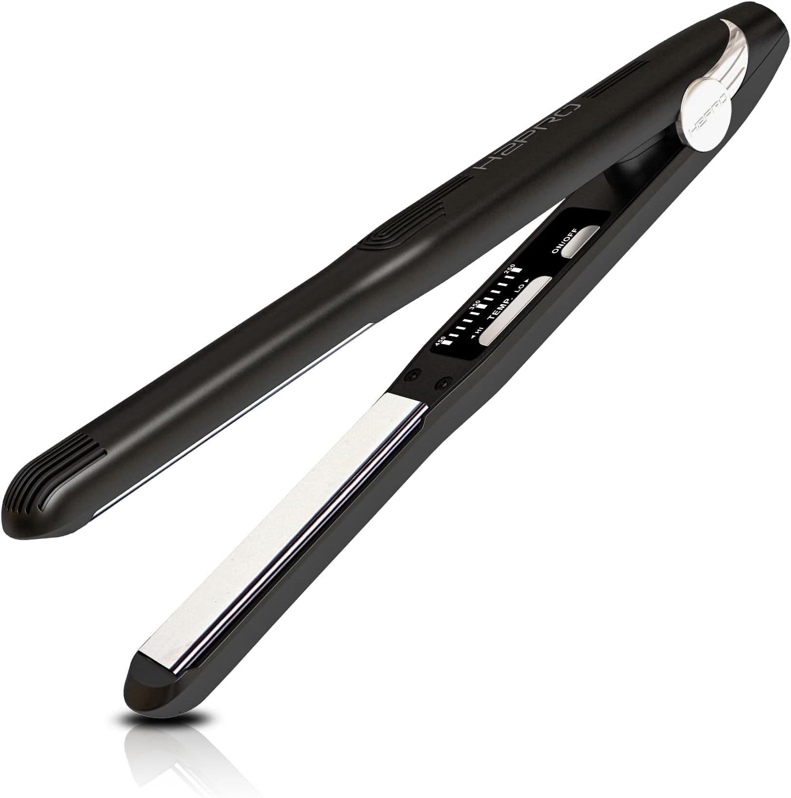 H2Pro Mikro Features Black Diamond Nano Hi-Tech Flat Iron Titanium 7/10 Inch