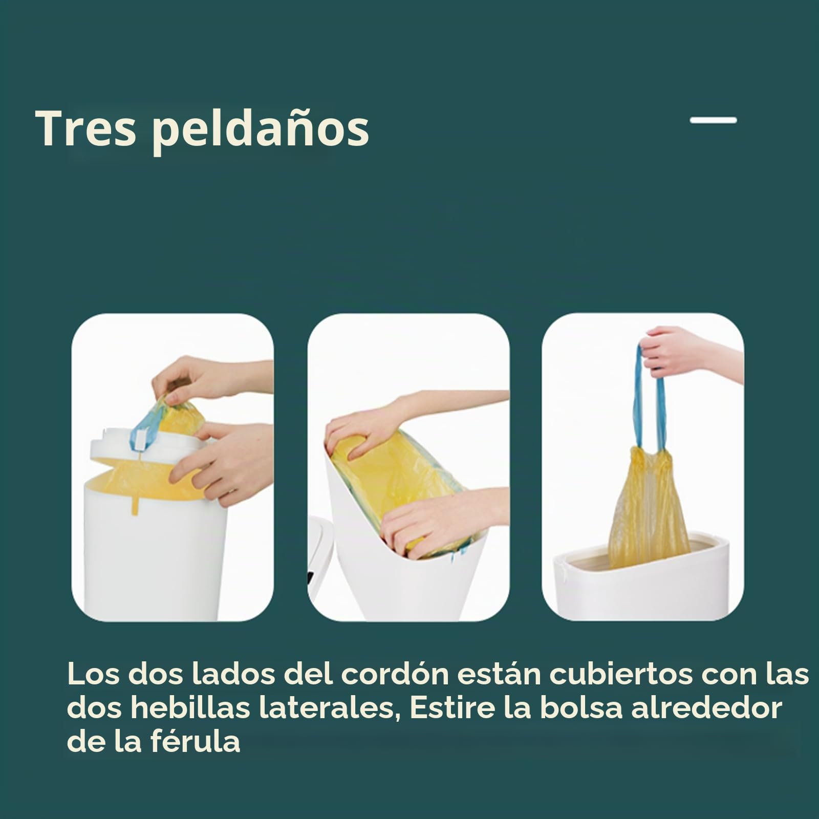 Papelera Inteligente sin Contacto, 12 L, Tapa Negra | Sensor de Movimiento Automático, Eléctrica, Impermeable, Pequeña y Estrecha, Incluye Bolsas de Basura