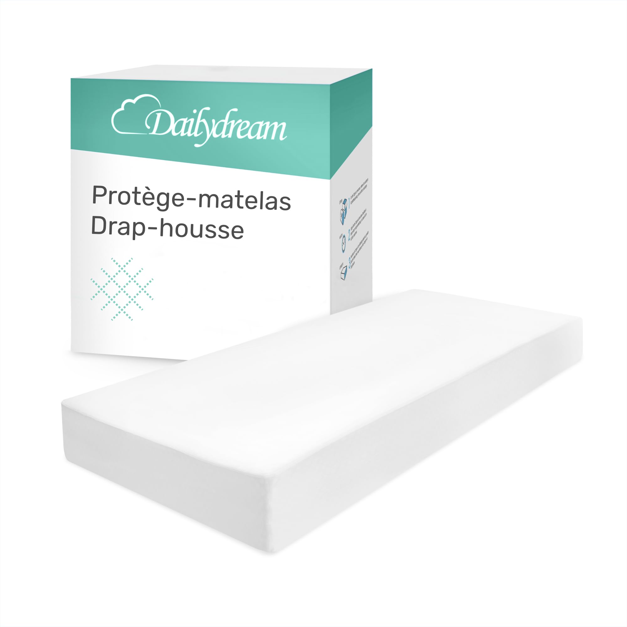 Protège-matelas imperméable Dailydream 140x200 anti-transpiration blanc