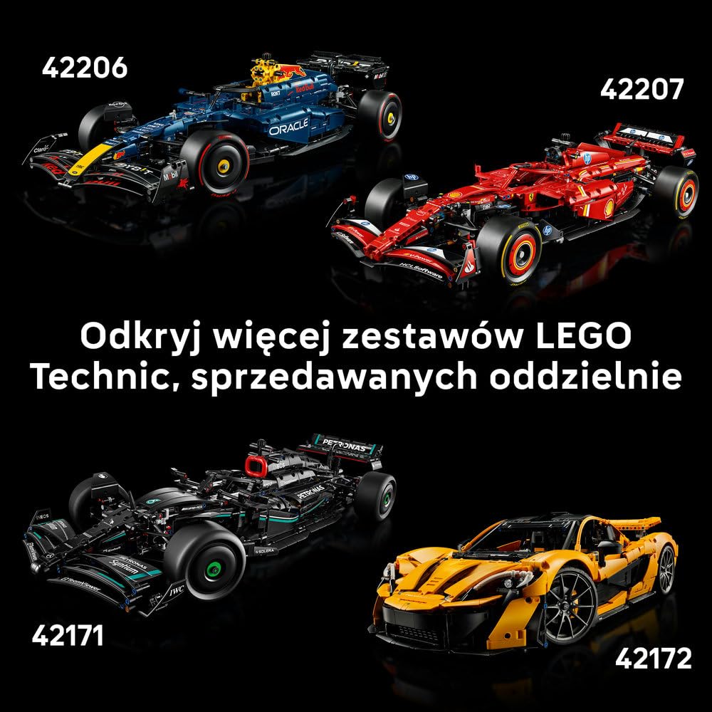 LEGO Technic Bolid McLaren MCL39 F1 42228 | Model wyścigowy F1, klocki konstrukcyjne Technic dla dorosłych, prezent dla fana motoryzacji, 1675 elementów