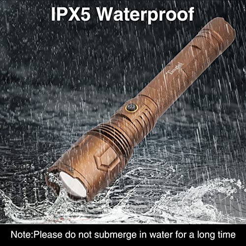 Tongtai Rechargeable Led Flashlights 900000 High Lumens Super Bright Flashlights With 5 Modes&Zoomable,Brightest High Power Flashlight For Emergencies #TOP7