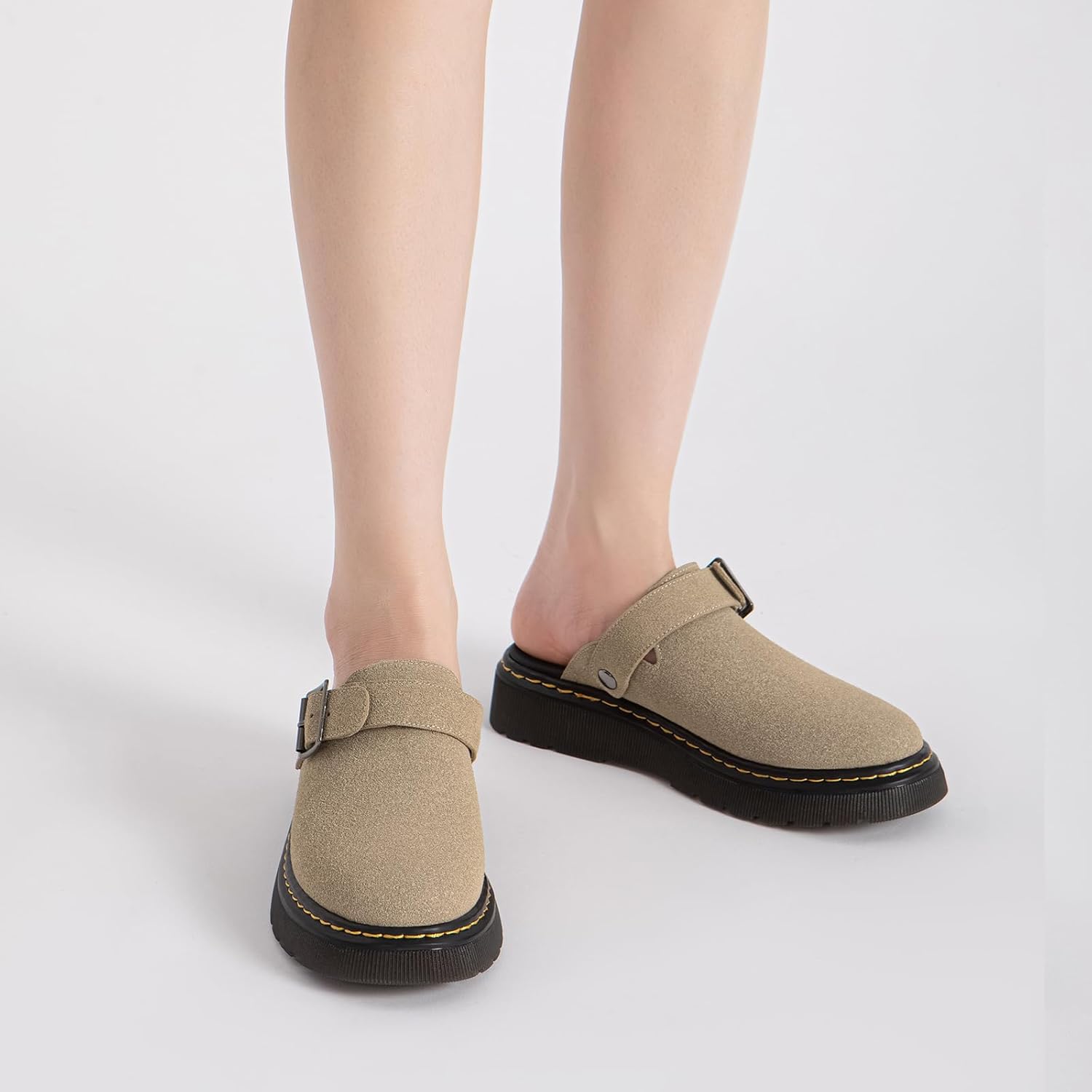 Athlefit Women's Clogs Shoes with Back Strap Comfortable Latex Footbed Slip-On Adjustable Slingback Mules Zapatos para Mujer - Image 7