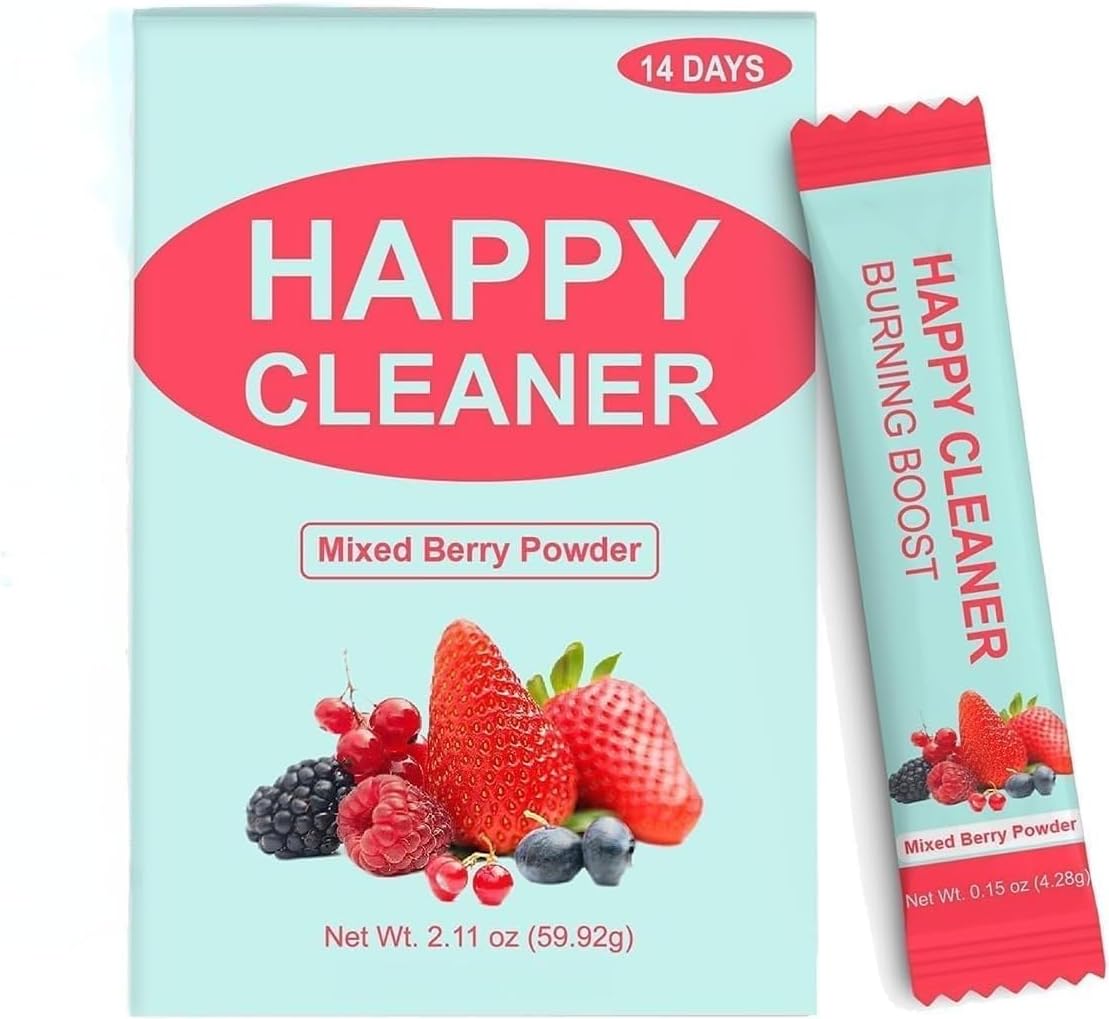 Super Happy Cleaning Powder, Greens Mix With Fruits And Veggies, Vegan,Good For The Intestines ,A