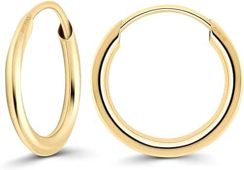 Orecchini Bambina Orecchini A Cerchio Cuore Rosso Per Bambini - Foto 3