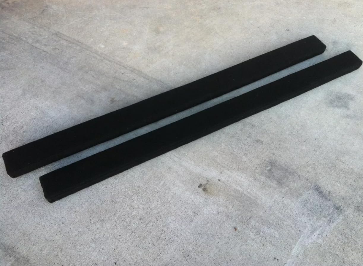 (2) 8' Black PermaBunk Boards - Marine Trailer Runners - 2x4 - HDPE - NO Rot