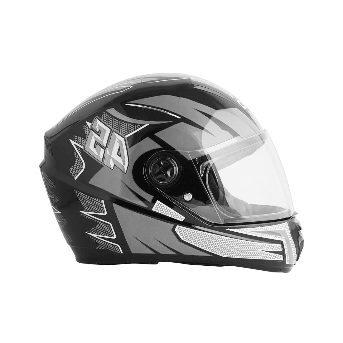 Sage Square ISI Certified ABS Clear Visor, High Standard Safety, Enhanced Design, Extra Comfort, Enhanced Design Proud 45 Full Face Graphic Helmet-image-42