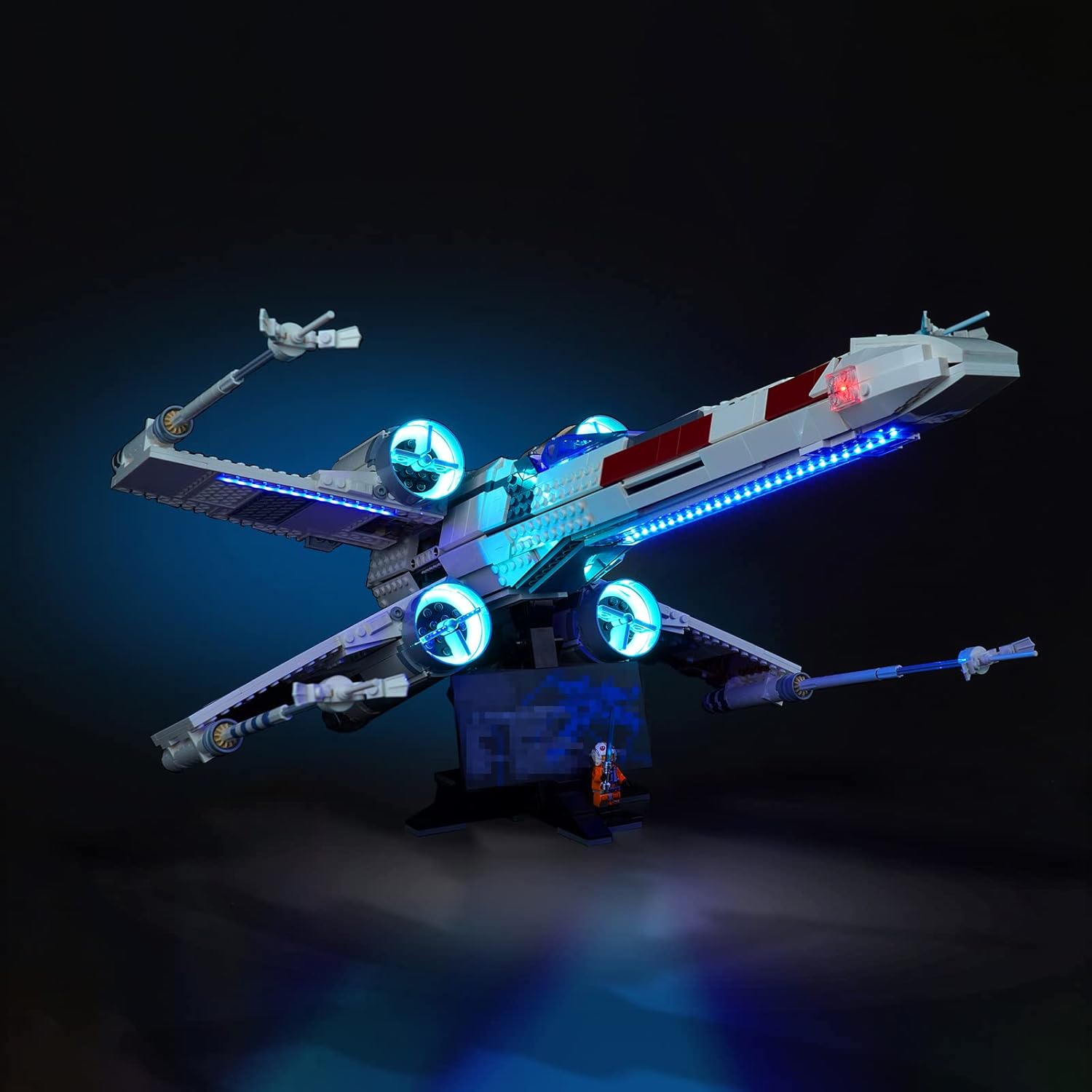 BrickBling Light Kit Compatible with Lego UCS X-Wing Starfighter (No Model), Creative Lights Compatible with Lego 75355, Great Surprise