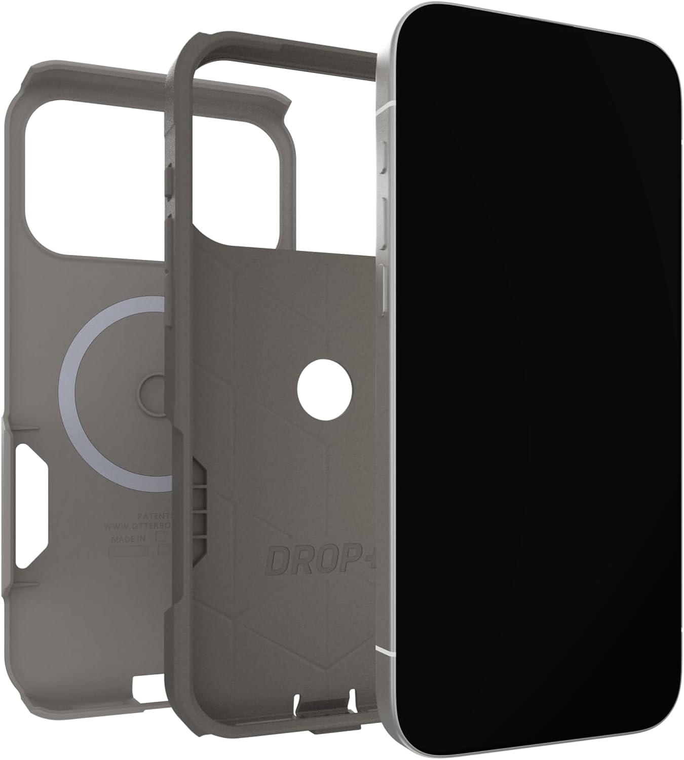 OtterBox iPhone 17 Pro Max Commuter Series Case - Grey Comfort - Thin & Protective iPhone Case