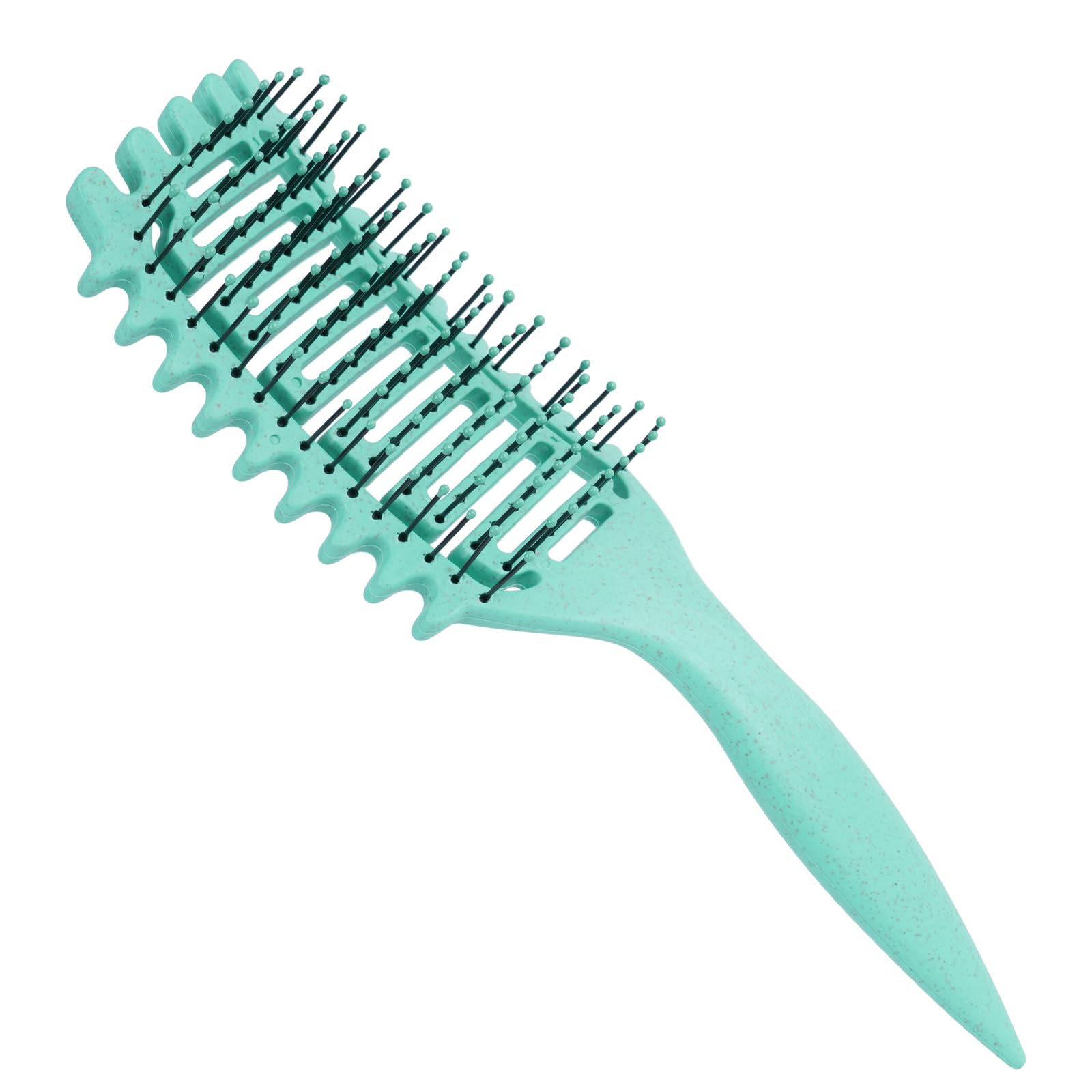 LOPHE Cepillo Curly Rizos, Curl Defining Brush, Cepillo Multifuncional Definidor De Rizos, Cepillo Pelo Rizado Verde para Desenredar, Dar Forma y Definir Rizos para Mujeres
