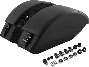 TCT-MOTORPARTS Black Saddlebags Saddle Bag Fit For Indian Scout 2015-2024 Scout Sixty 2016-2024 Replace For 2889282-VBA