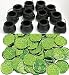 happy deals 12 Mini Cauldron Kettles Cups + 24 Shamrock Coins - St. Patrick's Day Favors and Decorations
