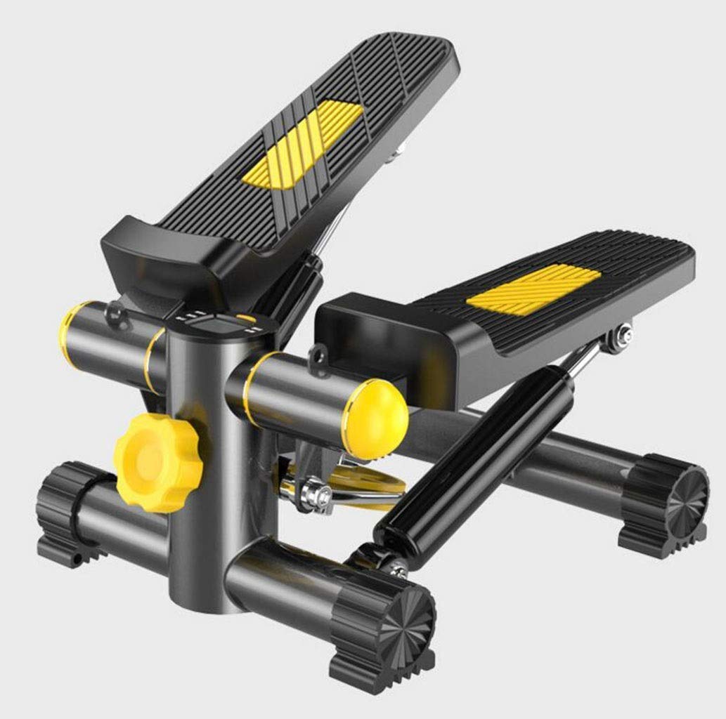 BUniq Stepper,Cinta de Correr Máquina para Bajar de Peso Escalera Bicicleta estática de pie Mini Entrenadores elípticos Pedal con Resistencia Ajustable y Pedal de Ejercicio con Pantalla